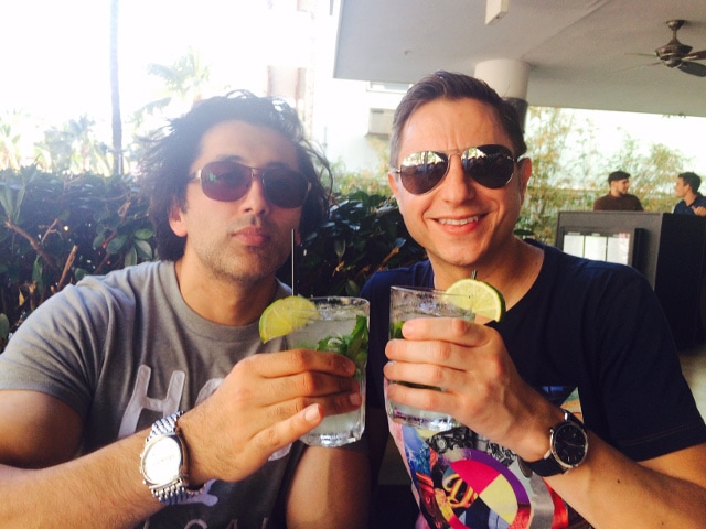 Andrew Drinking Mojito in Miami