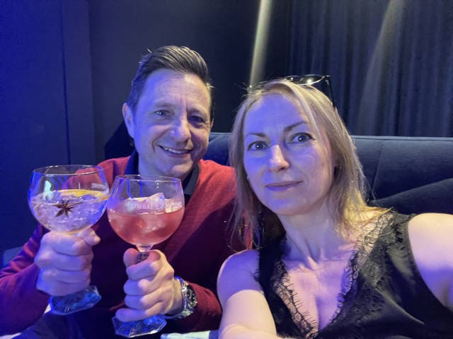 At The Movies watching a gin presentation