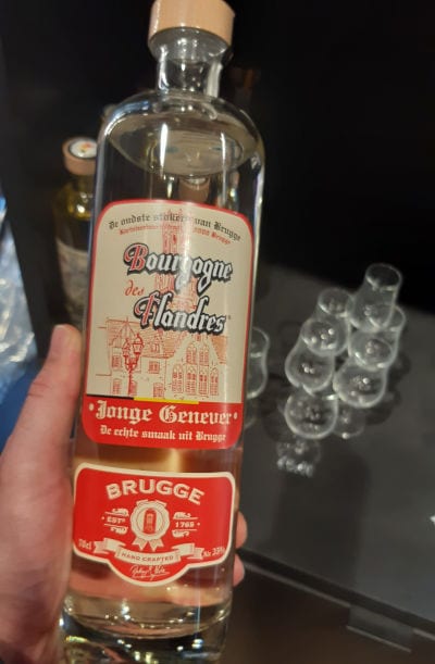 We even found genever in the Bourgogne des Flandres beer distillery we visited